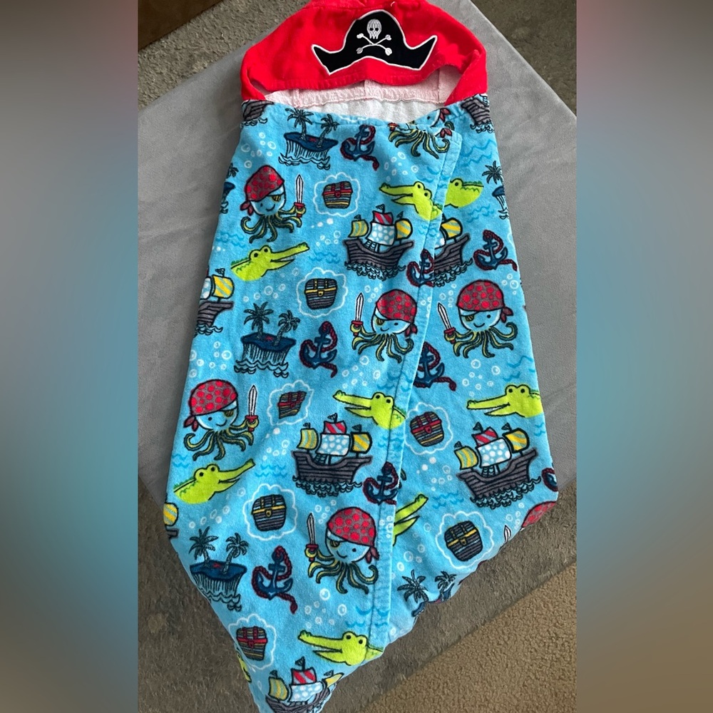 Boys Pirate Towel Wrap